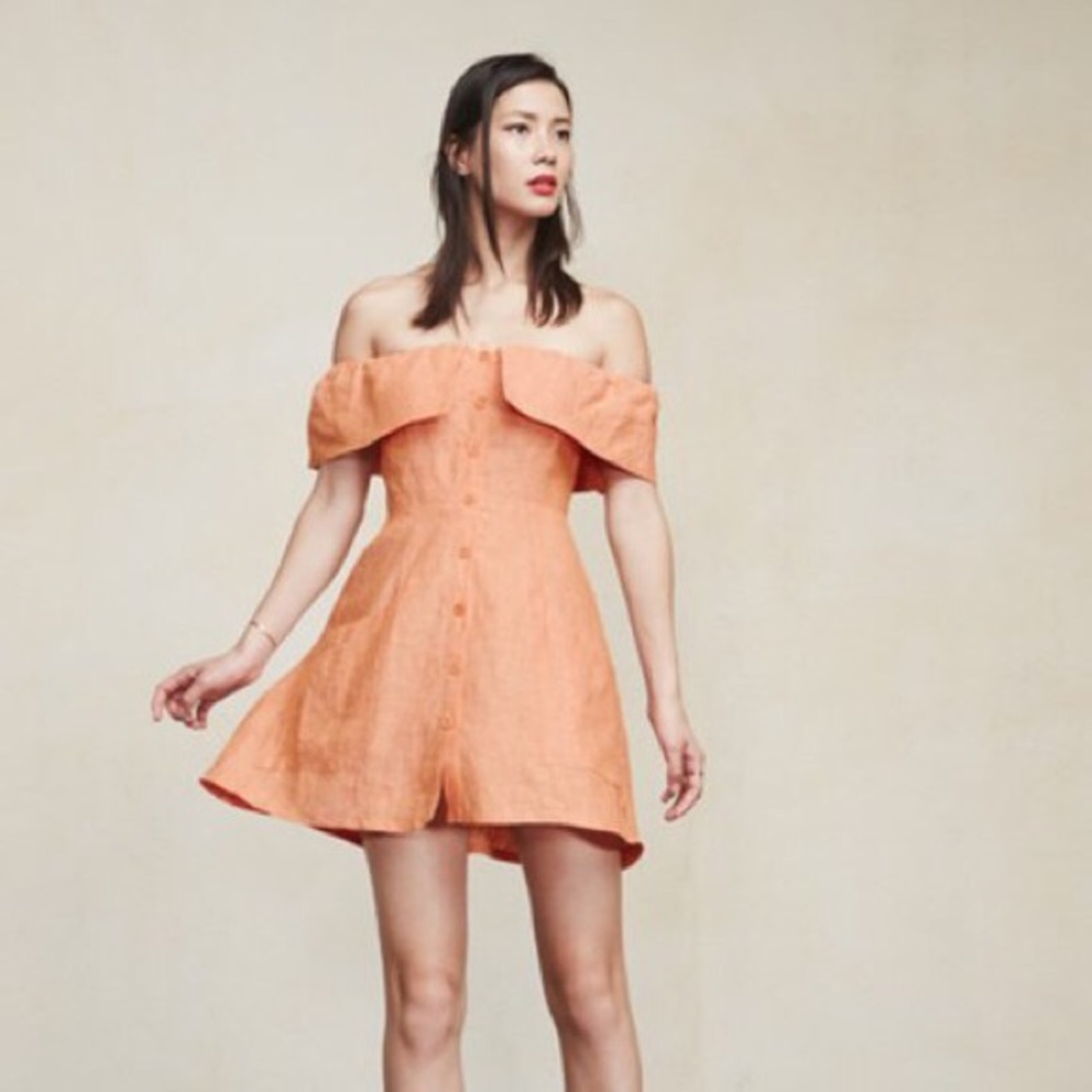 Reformation Botanica Landy Linen Dress 8